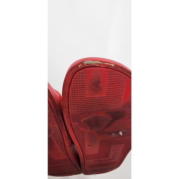 Versace Palazzo Medusa Pool Slides 'Cardinal Red Women's 9.5 Men's 8 - Picture 11 of 13